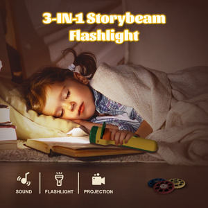 Proyector de Juguetes para Niños con Luz Nocturna, <span class=keywords><strong>Linterna</strong></span> de Cuentos con Diapositivas, Regalo Educativo para Niños Pequeños, Niños y Niñas - Product Image 4