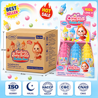Vente en gros de chewing-gum à la pastèque rayé en forme de bouteille de lait pour les fêtes d'enfants