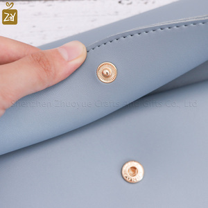 A4 deri iş belgeleri çanta ofis okul için hızlı gemi mavi dizüstü ped çantası Faux deri dosyaları organizatör - Product Image 4