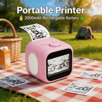 Nouvelle imprimante miniature créative pour enfants, sans fil, portable, AI Stickerbox, prend en charge l'entrée de texte et les commandes vocales en norvégien