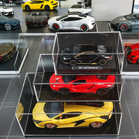 Boîte de présentation de modèle de voiture en acrylique personnalisée Jihong, avec couvercle en acrylique intégré, installation facile, boîte de rangement