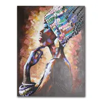 African Women Painting Canvas, Wall Art, Home Decor