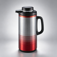Pot thermique à large ouverture Creed 3L, coque en plastique, intérieur en verre, pour l'Iftar du Ramadan, approvisionnement en gros pour les marchés du Golfe