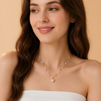 Nouveau Collier Pendentif Tendance pour Femme, Luxe Léger Haut de Gamme, Niche Exquise, Chaîne de Clavicule en Alliage avec Nœud Papillon, Accessoire Quotidien