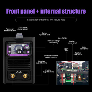 Soudeuse MMA portable et légère 2-en-1 COROTC Corotc avec <span class=keywords><strong>inverseur</strong></span> IGBT domestique 220V/380V et fonction <span class=keywords><strong>de</strong></span> démarrage à chaud pour moteur CC - Product Image 2