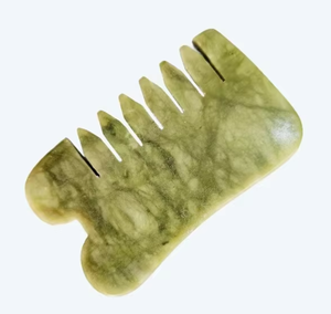 peine de jade xiuyan de color verde - Product Image 1