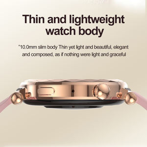 ساعة ذكية مستديرة للنساء من HK88 ساعة ذكية معدنية مقاومة للماء متتبع اللياقة البدنية ساعة رياضية ذكية للنساء من IOS andorid - Product Image 3