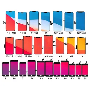 TEMX Pantalla pour iPhone 11 12 13 mini 14 15 Pro Max Plus OLED LCD TFT GX Ecran LED Écran d'origine pour iPhone X Xr Xs Max Tela