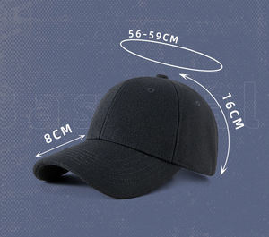 قبعة صوفية عالية الجودة للرجال في فصل الشتاء قبعة من الصوف - Product Image 2