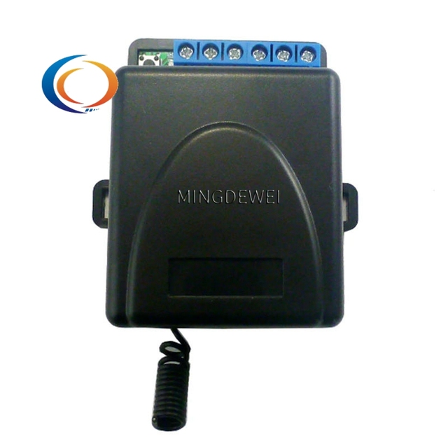 HCS301 Remote Control Keyfob Transmitter Board for Door Motor Garage LED 433M DC12V 2CH Rolling Code Keeloq Controller