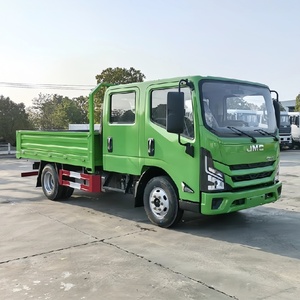 Brand New Jmc 4x2 Light Cargo Fence Truck Manual Double Cabin Truck 3 Ton Lorry Box Truck - Product Image 2
