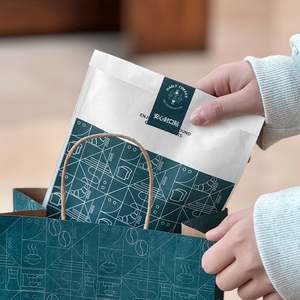 Customized Professional Food Wrapping Burger <b>Bread</b> Disposable Paper <b>Bag</b> Grease Proof Paper <b>Bags</b> Food Takeout <b>Bags</b> With PE Coated - Product Image 2