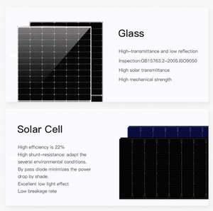 Fabricant en gros de panneaux solaires PERC PV 150W 200W, panneaux solaires monocristallins pour module photovoltaïque, système solaire - Product Image 3