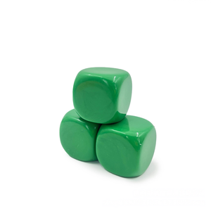 Dados Cuadrados Grandes de 30 mm, Colores Opacos, en Blanco, para Juegos, Esquinas Redondeadas, Hechos de Material Acrílico - Product Image 3