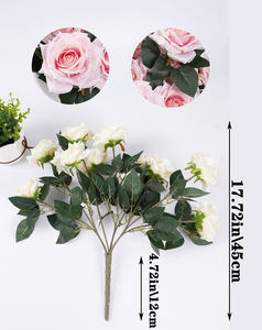 Prix usine Offre Spéciale Roses 10 Têtes Soie <span class=keywords><strong>Rose</strong></span> Bouquet Artificielle <span class=keywords><strong>Rose</strong></span> Fleur pour Mariage <span class=keywords><strong>D</strong></span>écoration de La Maison - Product Image 6