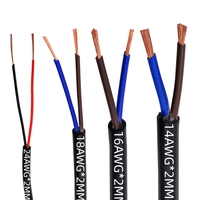Câble RVV 300V en gros 2/3/4/5/6/8/10 conducteurs 0,3/0,75/1,5/2,5mm² H05VV-F 60227 IEC 52 Câble électrique flexible en cuivre PVC