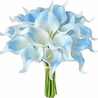 Haute qualité authentique Tactile Calla Lily Style moderne multicolore PU fleur artificielle à la main adapté aux mariées de mariage