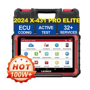 جهاز تشخيص السيارات Launch X431 <span class=keywords><strong>PRO</strong></span> ELITE OBD2 مع قارئ رموز الأعطال وبرمجة وحدة التحكم الإلكترونية للسيارة مع 32 وظيفة إعادة ضبط - Product Image 1