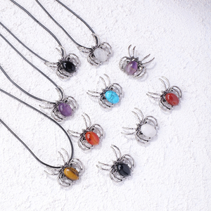 Colgante y Broche de Araña de Cristal Natural al por Mayor para Joyería de Brujería de Halloween, Accesorio de Fiesta, Regalo - Product Image 3
