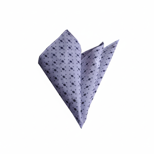 ผ้าพันคอผ้าฝ้ายลายสีกรมท่าสีขาว - Product Image 2
