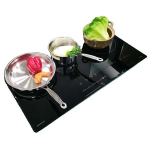 Placa de Inducción Híbrida de Media Puente con Vitrocerámica, Elementos Dobles Precisos de 6000W - Product Image 1