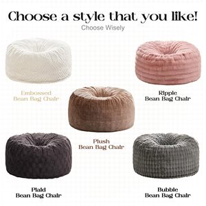 Indoor Supportive Large Rabbit Fur Oversized <strong>Jumbo</strong> Xl <strong>Bean</strong> <strong>Bag</strong> Soft Lazy Sofa Chair Fuzzy Xxl Pattern Custom Beanbag for Adult - Product Image 6