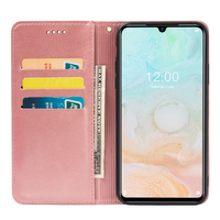 Chine meilleur designer Doogee N20 Pro cuir de veau couleur unie portefeuille en cuir magnétique fort fabricant de coques de téléphone portable