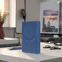 Mini 2 en 1 10000mAh Banque d'alimentation sans fil magnétique Ultra mince Chargeur d'alimentation avec support mobile 15W Charge rapide