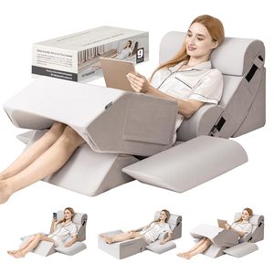Cuscino Ergonomico Ortopedico per Recupero Post-Chirurgico, Cuscino a Cuneo in Memory Foam per Alleviare il Dolore alla Schiena e alle Gambe - Product Image 1