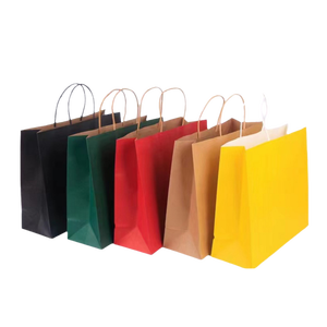 Wholesale Custom Luxury <b>Craft</b> Gift Brown White Packaging Bolsa De Papel Printed Shopping <b>Bag</b> Kraft Paper <b>Bags</b> with Your Own Log - Product Image 3
