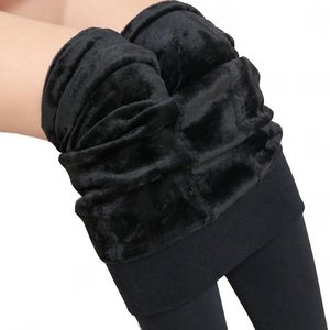 A buon mercato di Lavoro A Maglia di <span class=keywords><strong>Velluto</strong></span> Legging Casuale Nuovo di Alta Elastico della signora Addensare Caldo <span class=keywords><strong>Nero</strong></span> Pantaloni Scarni Dei Pantaloni Dei Pantaloni Delle Ghette di Inverno Per Le Donne - Product Image 2