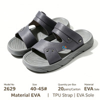 Sandales décontractées 2-en-1 convertibles pour hommes, nouveau modèle, en TPU et semelle EVA, vente en gros