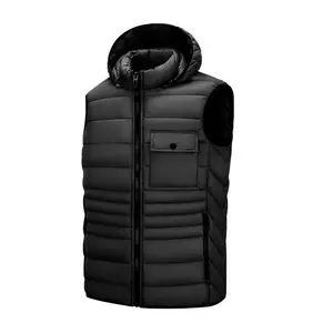 2024 AF ALLFLY Fashionable High Quality Winter Warm Golf Down Vest Custom Big Size Casual Sleeveless Men Puffer Vest Veste Homm