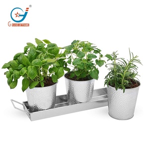 Prix usine 0.3 gallons intérieur <span class=keywords><strong>rebord</strong></span> <span class=keywords><strong>de</strong></span> fenêtre galvanisé jardinières avec trous <span class=keywords><strong>de</strong></span> drainage Pots <span class=keywords><strong>de</strong></span> fleurs <span class=keywords><strong>pour</strong></span> la décoration intérieure - Product Image 3