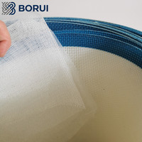 Bande transporteuse en maille carrée de polyester de qualité sanitaire, haute perméabilité, maille à trous carrés pour le séchage des aliments et des articles d'hygiène