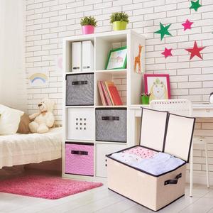 Storage Boxes Fabric Foldable Storage Cubes Bin Box Containers