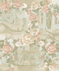 Hermosa cómic flor casa profundo relieve de papel pintado - Product Image 5