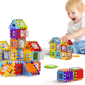 70Pcs Trẻ Em Của DIY Xây Dựng Nhà Khối Bộ Đầy Màu Sắc Xếp Chồng Khối Trò Chơi Câu Đố Giáo Dục Cảm Giác Học Tập Đồ Chơi Cho Trẻ Em - Product Image 5