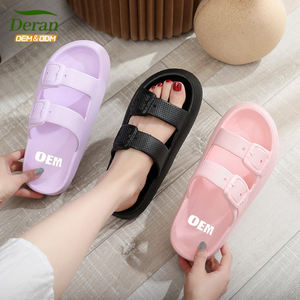 DERAN Trend Pillow Slides Moda <span class=keywords><strong>de</strong></span> verano Fondo grueso Step on Shit Feeling Eva Zapatillas Mujeres Sandalias <span class=keywords><strong>de</strong></span> interior al aire libre <span class=keywords><strong>con</strong></span> hebilla - Product Image 4