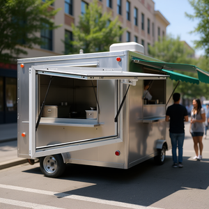 Ventana de aluminio de 36x24 pulgadas para camiones de comida con puerta de servicio abatible a 85 grados, fácil montaje, resistente a la oxidación, para exteriores. - Product Image 2