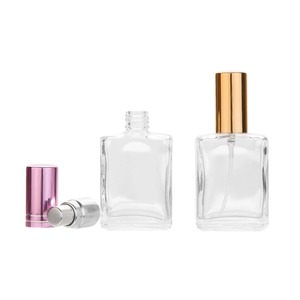 Flaconi Spray in Vetro Trasparente Quadrati Mini da 10ml Ecologici all'Ingrosso, Tappo Roll-on Dorato Lucido, Forma Piatta per Siero per la Cura della Pelle - Product Image 6