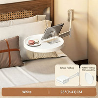 Table de chevet pliable, étagère flottante, petite table d'appoint, support de rangement créatif pour chambre à coucher