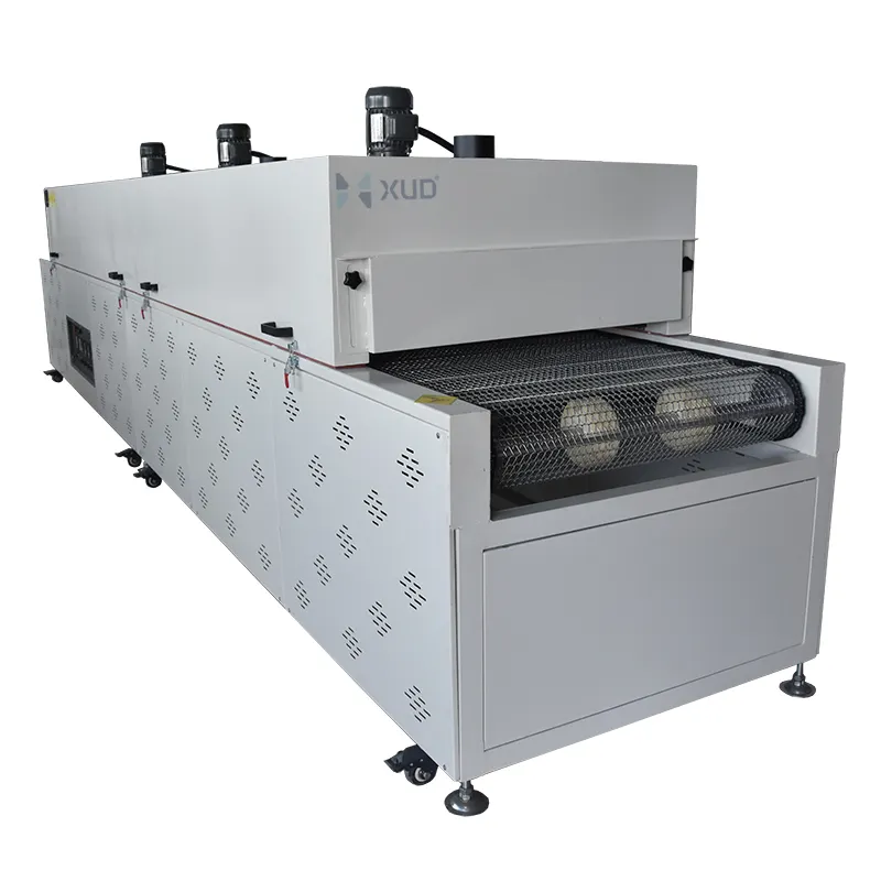 SUS304 mesh belt air dryer oven heating tunnel dryer conveyor oven machine for screen printing