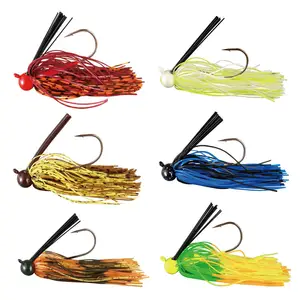 DN 12g 50mm Bitsy Flipping Jig Football Jig Crayfish Bass Jigs Rubber Skirting Lures Artificial Baits Spinner Bait