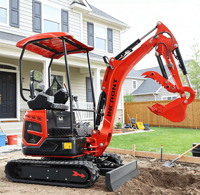 Pengiriman Gratis Excavator 2,5 Ton Mesin EPA Digger Mini Excavator Rumah Tangga 1 Ton 2 Ton Excavator Kecil Infront Dijual