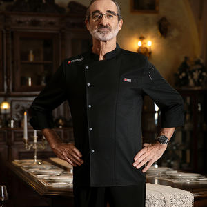 Veste de style ouvrier de cuisines de cantine de personnel de mode en gros uniforme de chef de service alimentaire uniforme de chef de cuisine d'hôtel - Product Image 6