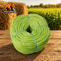 Corde en polypropylène PP pour l'agriculture, corde en raphia plastique noire et jaune, ficelle pour ensacheuse de foin, ficelle pour bananes, corde torsadée pour l'emballage de la paille