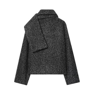 <span class=keywords><strong>Manteau</strong></span>-veste bouclé élégant et polyvalent pour <span class=keywords><strong>femme</strong></span>, nouvelle collection automne, respirant et écologique, vente en gros Chine - Product Image 2