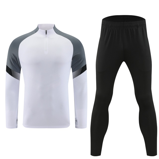 Custom Football Jersey Set Kids Half Zipper Breathable Soccer Training Tracksuit Gym Fitness Sets