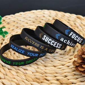 สายรัดข้อมือซิลิโคนพิมพ์โลโก้แบบนูนต่ำตามสั่ง สำหรับของขวัญส่งเสริมการขาย สายรัดข้อมือกันน้ำแบบสร้างสรรค์ - Product Image 3